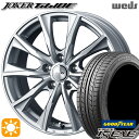 【取付対象】215/40R18 89W XL グッドイヤー イーグル LSEXE Weds ジョーカー グライド シルバー 18インチ 7.5J 5H114.3 サマータイヤホイールセット