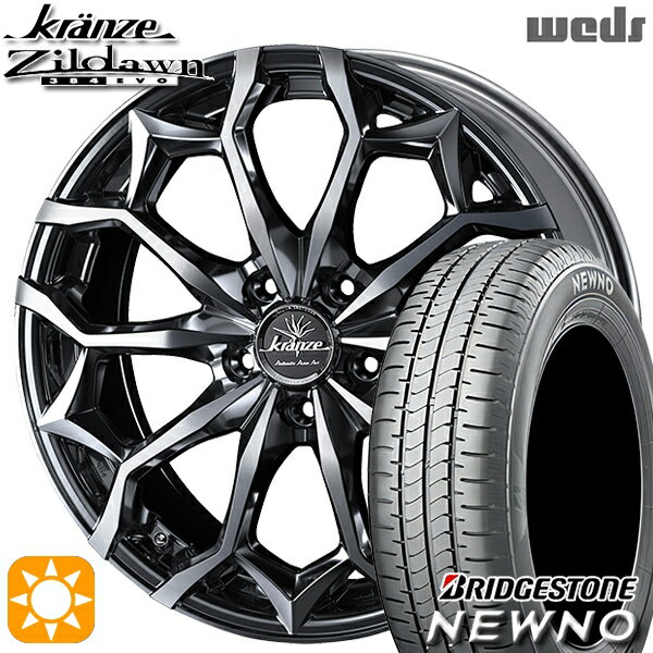 【取付対象】215/45R18 93W XL ブリヂストン ニューノ Weds クレンツェ ジルドーン384EVO SBC/ポリッシュ 18インチ 7.5J 5H114.3 サマータイヤホイールセット