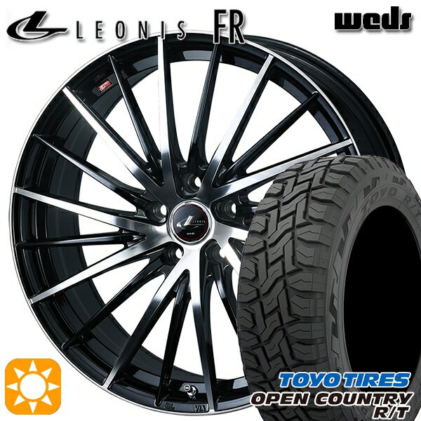 【取付対象】215/70R16 100Q トーヨー オープンカントリー R/T Weds レオニス FR PBMC (パールブラック ミラーカット) 16インチ 6.5J 5H114.3 サマータイヤホイールセット