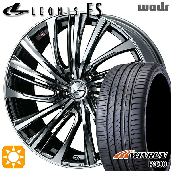 【取付対象】215/40R18 89W XL ウィンラン R330 Weds レオニス FS BMCMC (ブラックメタルコート/ミラーカット) 18インチ 7.0J 5H100 サマータイヤホイールセット