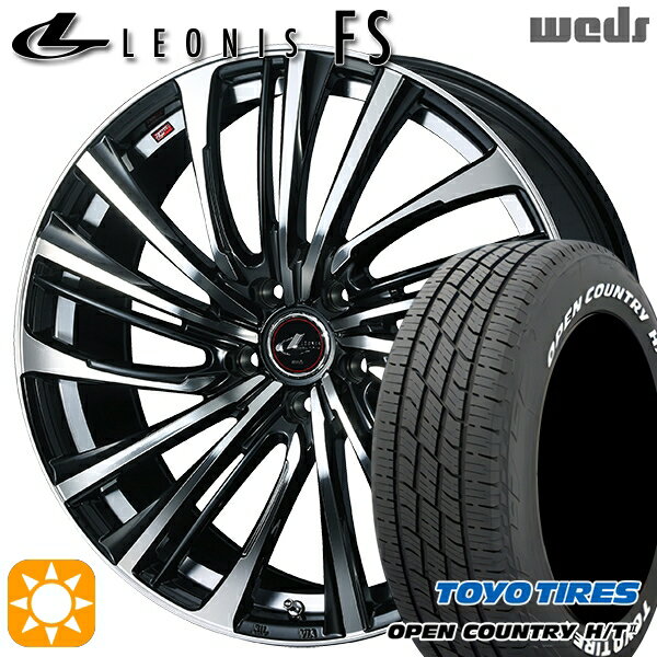 【取付対象】225/60R18 100H トーヨー オープンカントリー H/T2 WL Weds レオニス FS PBMC (パールブラック/ミラーカット) 18インチ 7.0J 5H114.3 サマータイヤホイールセット