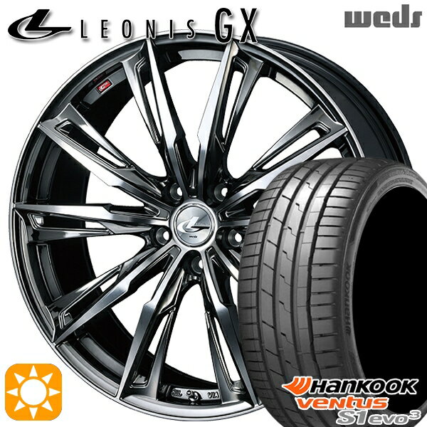【取付対象】225/35R19 88Y XL ハンコック veNtus S1 evo3 K127 Weds レオニス GX BMCMC (ブラックメタルコート/ミラーカット) 19インチ 7.5J 5H114.3 サマータイヤホイールセット