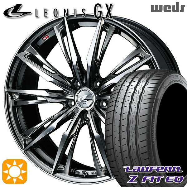 【取付対象】225/40R19 93Y XL ラウフェン Z FIT EQ LK03 Weds レオニス GX BMCMC (ブラックメタルコート/ミラーカット) 19インチ 8.0J 5H114.3 サマータイヤホイールセット