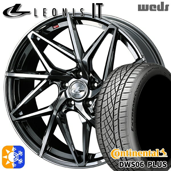 245/35R20 95Y XL コンチネンタル DWS06+ Weds レオニス IT BMCMC (ブラックメタルコート/ミラーカット) 20インチ 8.5J 5H114.3 オールシーズンタイヤホイールセット