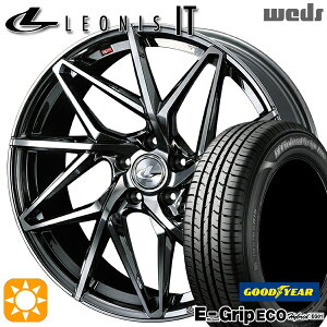 【取付対象】アイシス ノア/ヴォクシー 215/45R17 91W XL グッドイヤー エフィシェントグリップ エコ EG01 Weds レオニス IT BMCMC (ブラックメタルコート/ミラーカット) 17インチ 7.0J 5H114.3 サマータイヤホイールセット