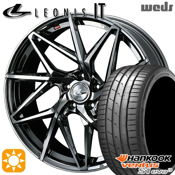 【取付対象】225/35R19 88Y XL ハンコック veNtus S1 evo3 K127 Weds レオニス IT BMCMC (ブラックメタルコート/ミラーカット) 19インチ 8.0J 5H114.3 サマータイヤホイールセット