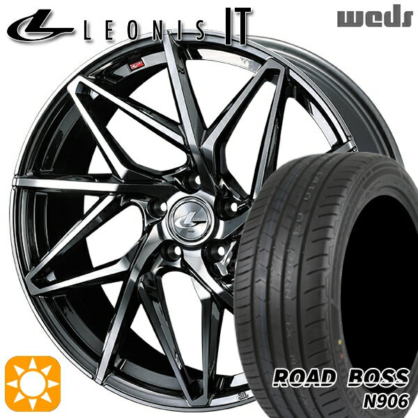 【取付対象】245/40R20 99W XL ロードボス N906 Weds レオニス IT BMCMC (ブラックメタルコート/ミラーカット) 20インチ 8.5J 5H114.3 サマータイヤホイールセット