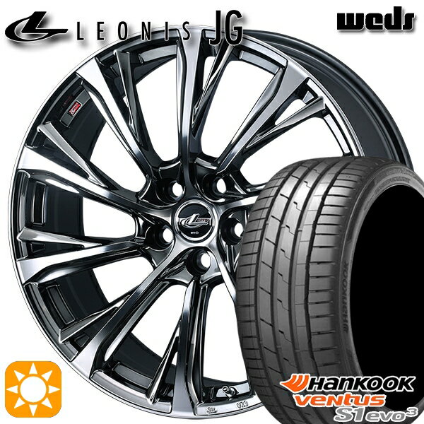 【取付対象】クラウン ヴェゼル 225/40R19 93Y XL ハンコック veNtus S1 evo3 K127 Weds ウェッズ レオニス JG BMCMC 19インチ 8.0J 5H114.3 サマータイヤホイールセット