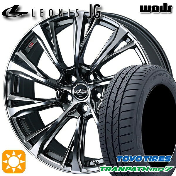 【取付対象】エスティマ ヤリスクロス 215/60R16 95H トーヨー トランパス mp7 Weds ウェッズ レオニス JG BMCMC 16インチ 6.5J 5H114.3 サマータイヤホイールセット