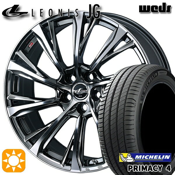 【取付対象】リーフ アクセラ 205/55R16 91W ミシュラン プライマシー4 Weds ウェッズ レオニス JG BMCMC 16インチ 6.5J 5H114.3 サマータイヤホイールセット