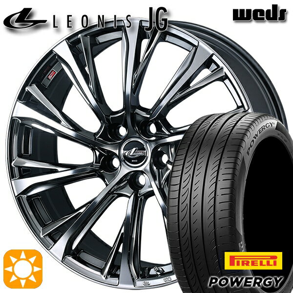 【取付対象】リーフ アクセラ 205/55R16 91V ピレリ パワジー Weds ウェッズ レオニス JG BMCMC 16インチ 6.5J 5H114.3 サマータイヤホイールセット