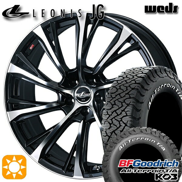 【取付対象】225/70R16 102/99S RWL BFグッドリッチ オールテレーン T/A KO3 Weds ウェッズ レオニス JG PBMC 16インチ 6.5J 5H114.3 サマータイヤホイールセット