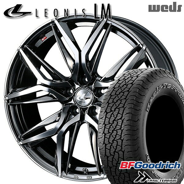 【取付対象】225/65R17 102T ORWL BFグッドリッチ トレールテレーン Weds レオニス LM BMCMC (ブラックメタルコート/ミラーカット) 17インチ 7.0J 5H114.3 サマータイヤホイールセット