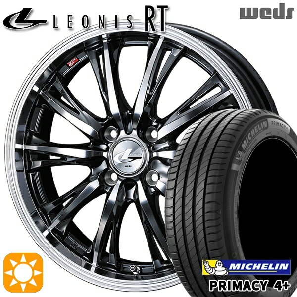 【取付対象】195/50R16 88V XL ミシュラン プライマシー4プラス Weds レオニス RT BMCMC 16インチ 6.0J 4H100 サマータイヤホイールセット