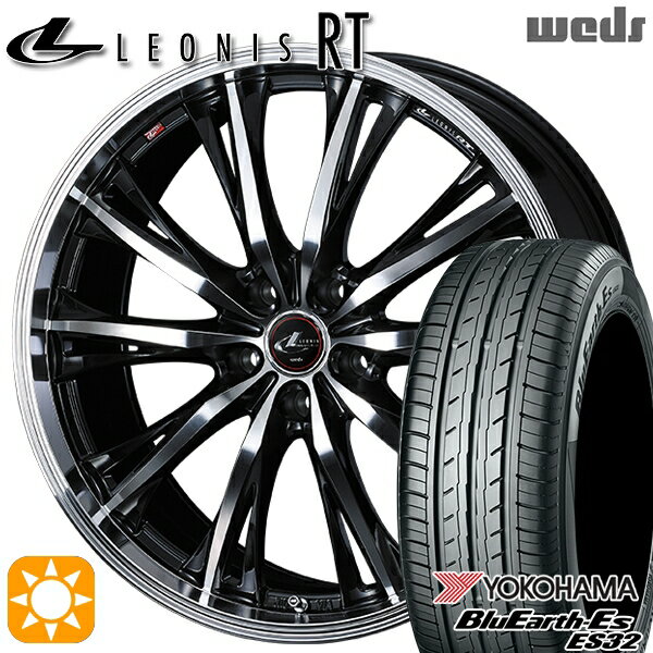【取付対象】195/60R16 89H ヨコハマ ブルーアース ES32 Weds レオニス RT PBMC 16インチ 6.5J 5H114.3 サマータイヤホイールセット