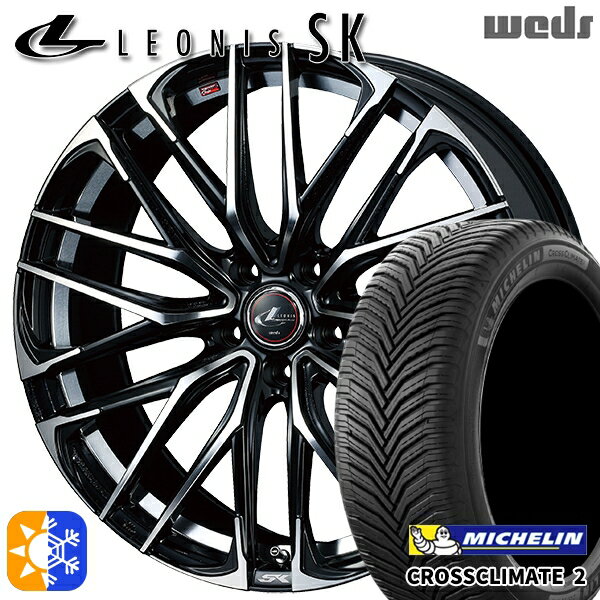 225/40R18 92Y XL ߥ 饤᡼2 Weds 쥪˥ SK PBMC (ѡ֥å ߥ顼å) 1...
