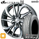 【取付対象】195/50R16 84V ブリヂストン ニューノ Weds レオニス TE BMCMC (ブラックメタルコート/ミラーカット) 16インチ 6.0...