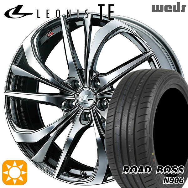 【取付対象】245/40R20 99W XL ロードボス N906 Weds レオニス TE BMCMC (ブラックメタルコート/ミラーカット) 20インチ 8.5J 5H114.3 サマータイヤホイールセット