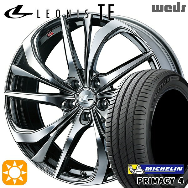 【取付対象】マークX レクサスIS 235/40R19 96W XL VOL ミシュラン プライマシー4 Weds レオニス TE BMCMC (ブラックメタルコート/ミラーカット) 19インチ 8.0J 5H114.3 サマータイヤホイールセット