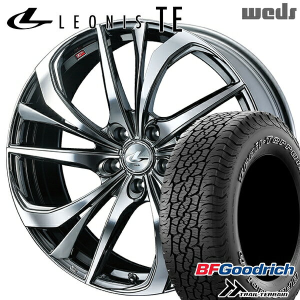 【取付対象】225/65R17 102T ORWL BFグッドリッチ トレールテレーン Weds レオニス TE BMCMC (ブラックメタルコート/ミラーカット) 17インチ 7.0J 5H114.3 サマータイヤホイールセット