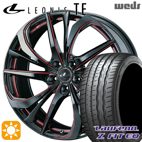 【取付対象】アルファード ヴェルファイア 245/40R19 98Y XL ラウフェン Z FIT EQ LK03 Weds レオニス TE BK/SC[RED] (ブラック/SCマシニング[レッド]) 19インチ 8.0J 5H114.3 サマータイヤホイールセット