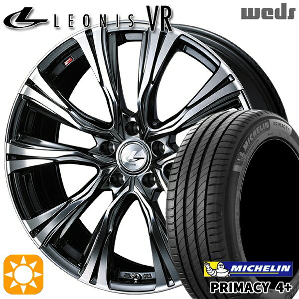 【取付対象】215/45R17 91W XL ミシュラン プライマシー4プラス Weds レオニス VR BMCMC 17インチ 7.0J 5H114.3 サマータイヤホイールセット