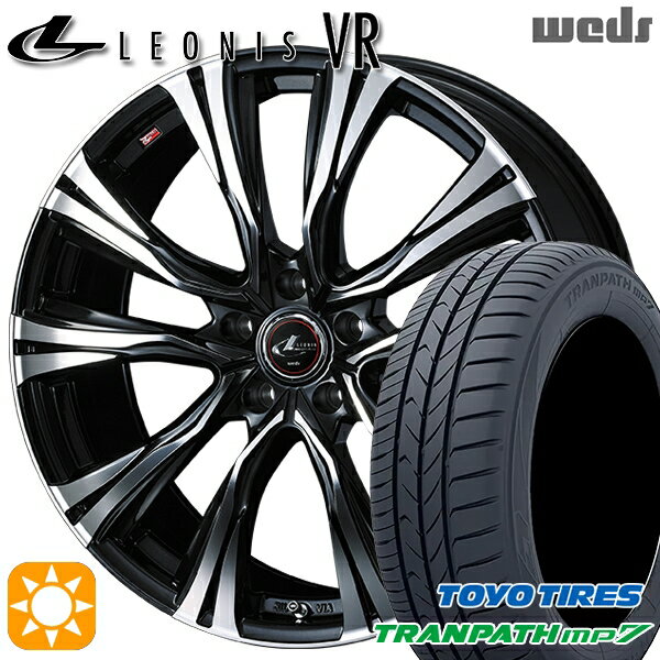 【取付対象】215/60R16 95H トーヨー トランパス mp7 Weds レオニス VR PBMC 16インチ 6.5J 5H114.3 サマータイヤホイールセット