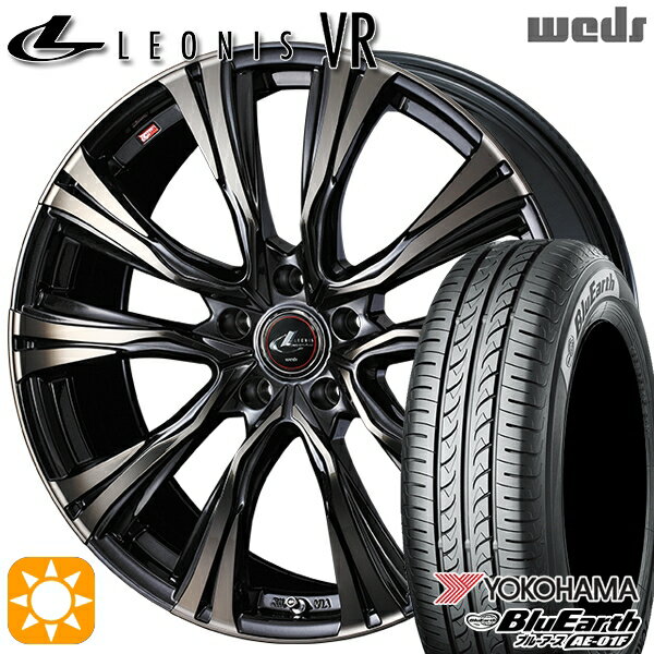 【取付対象】195/65R15 91V ヨコハマ ブルーアース AE01F Weds レオニス VR PBMC/TI 15インチ 6.0J 5H114.3 サマータイヤホイールセット