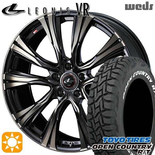 【取付対象】215/65R16C 109/107Q トーヨー オープンカントリー R/T ホワイトレター Weds レオニス VR PBMC/TI 16インチ 6.5J 5H114.3 サマータイヤホイールセット
