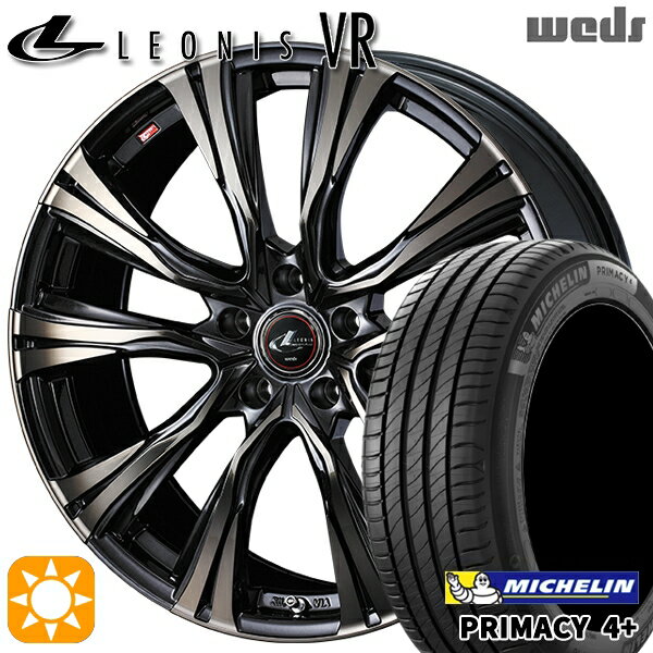 【取付対象】215/45R17 91W XL ミシュラン プライマシー4プラス Weds レオニス VR PBMC/TI 17インチ 7.0J 5H114.3 サマータイヤホイールセット