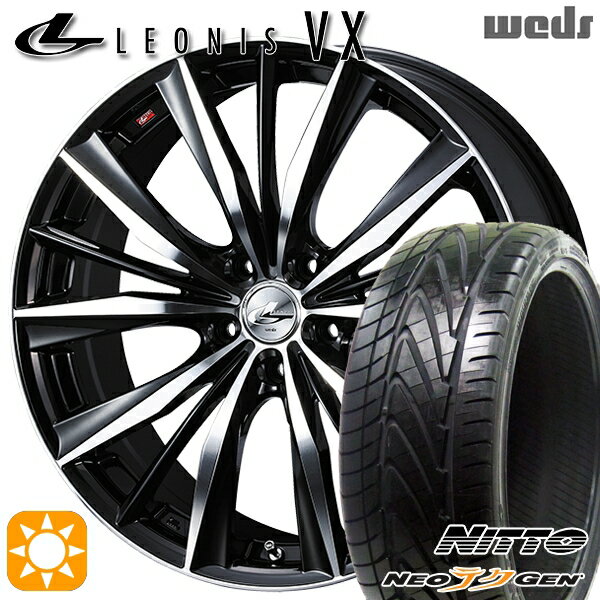 【取付対象】225/30R20 85W ニットー NEOテクGEN Weds レオニス VX BKMC (ブラック ミラーカット) 20インチ 8.5J 5H114.3 サマータイヤホイールセット