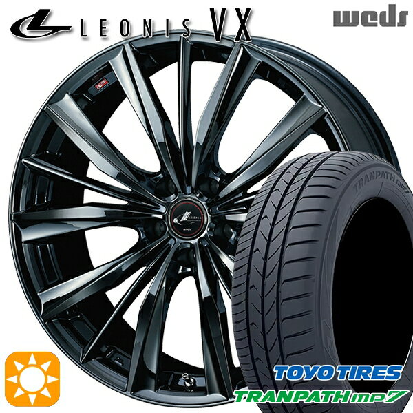 【取付対象】205/50R17 93V トーヨー トランパス mp7 Weds レオニス VX 17インチ 7.0J 5H114.3 BMC1（ブラックメタルコート ワン） サマータイヤホイールセット
