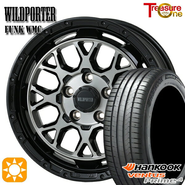 【取付対象】195/60R16 89V ハンコック veNtus PRime4 K135 トレジャーワン ワイルドポーター ファンク WMC BP/BC 16インチ 7.0J 5H114.3 サマータイヤホイールセット