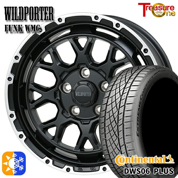 205/55R16 91W コンチネンタル DWS06+ トレジャーワン ワイルドポーター ファンク WMC MB/RP 16インチ 7.0J 5H114.3 オールシーズンタイヤホイールセット