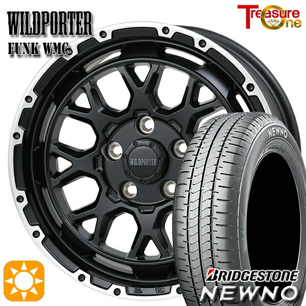 【取付対象】205/60R16 92H ブリヂストン ニューノ トレジャーワン ワイルドポーター ファンク WMC MB/RP 16インチ 7.0J 5H114.3 サマータイヤホイールセット