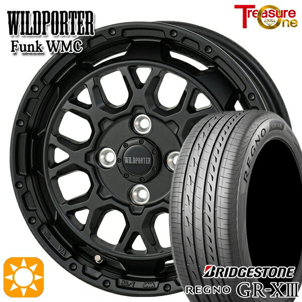 【取付対象】155/65R14 75H ブリヂストン レグノ GR-X3 トレジャーワン ワイルドポーター ファンク WMC MBK 14インチ 4.5J 4H100 サマータイヤホイールセット