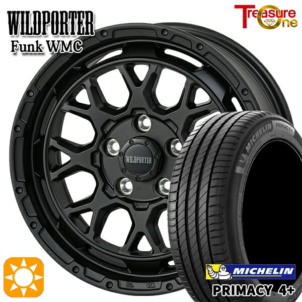 【取付対象】ヤリスクロス 205/65R16 95H ミシュラン プライマシー4プラス トレジャーワン ワイルドポーター ファンク WMC MBK 16インチ 7.0J 5H114.3 サマータイヤホイールセット
