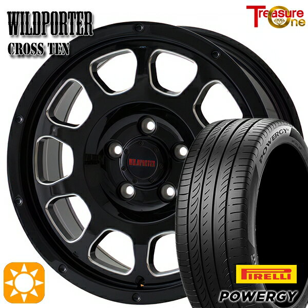 【取付対象】205/60R16 92H ピレリ パワジー トレジャーワン ワイルドポーター クロステン BK/SM 16インチ 7.0J 5H114.3 サマータイヤホイールセット