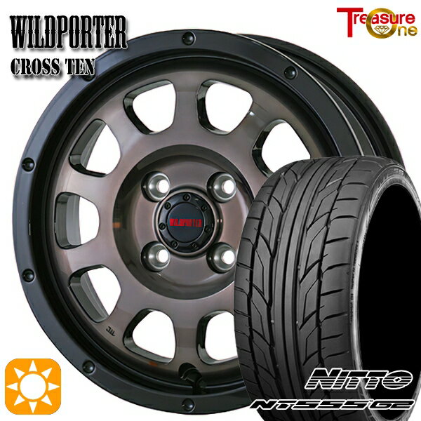 【取付対象】マツダ2 ノート 205/45R17 88W XL ニットー NT555 G2 トレジャーワン ワイルドポーター クロステン BP/BC 17インチ 6.5J 4H100 サマータイヤホイールセット