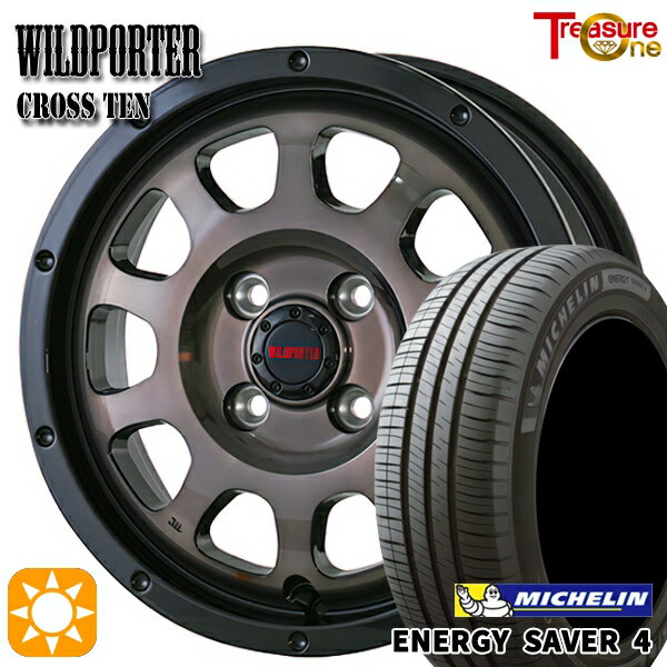 【取付対象】アクア ヤリス 195/50R16 88V XL ミシュラン エナジーセイバー4 トレジャーワン ワイルドポーター クロステン BP/BC 16インチ 6.0J 4H100 サマータイヤホイールセット