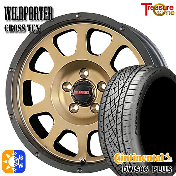 リーフ ノア 205/55R16 91W コンチネンタル DWS06+ トレジャーワン ワイルトポーター クロス10 ブロンズ 16インチ 7.0J 5H114.3 オールシーズンタイヤホイールセット