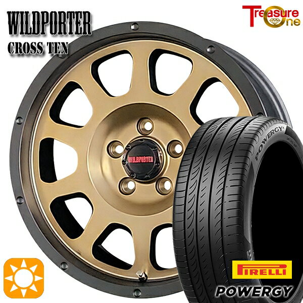 【取付対象】ヴェゼル オデッセイ 215/60R16 95H ピレリ パワジー トレジャーワン ワイルドポーター クロステン ブロンズ 16インチ 7.0J 5H114.3 サマータイヤホイールセット
