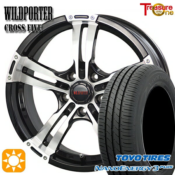 【取付対象】ヤリスクロス 205/65R16 95H トーヨー ナノエナジー3プラス トレジャーワン ワイルドポーター クロスファイブ BP 16インチ 7.0J 5H114.3 サマータイヤホイールセット