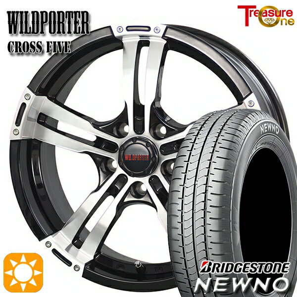 【取付対象】205/65R16 95H ブリヂストン ニューノ トレジャーワン ワイルドポーター クロスファイブ BP 16インチ 7.0J 5H114.3 サマータイヤホイールセット