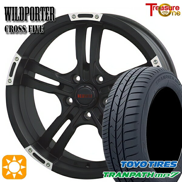 【取付対象】215/60R16 95H トーヨー トランパス mp7 トレジャーワン ワイルドポーター クロスファイブ MBP 16インチ 7.0J 5H114.3 サマータイヤホイールセット