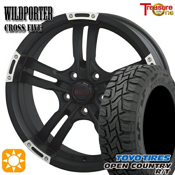 【取付対象】エクストレイル フォレスター 225/60R17 99Q トーヨー オープンカントリー R/T トレジャーワン ワイルドポーター クロスファイブ MBP 17インチ 7.5J 5H114.3 サマータイヤホイールセット