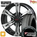 【取付対象】200系ハイエース 215/60R17C 109/107S ヨコハマ パラダ PA03 ホワイトレター トレジャーワン ワイルドポーター クロスシックス ブラックポリッシュ 17インチ 6.5J 6H139.7 サマータイヤホイールセット