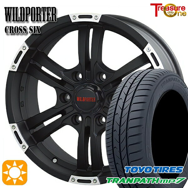 【取付対象】NV350キャラバン 215/60R17 96H トーヨー トランパス mp7 トレジャーワン ワイルドポーター クロスシックス MBP 17インチ 6.5J 6H139.7 +48 サマータイヤホイールセット