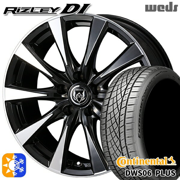 C-HR ヴェゼル 225/50R18 95W コンチネンタル DWS06+ SUV Weds ライツレーDI ブラックポリッシュ 18インチ 7.5J 5H114.3 オールシーズンタイヤホイールセット