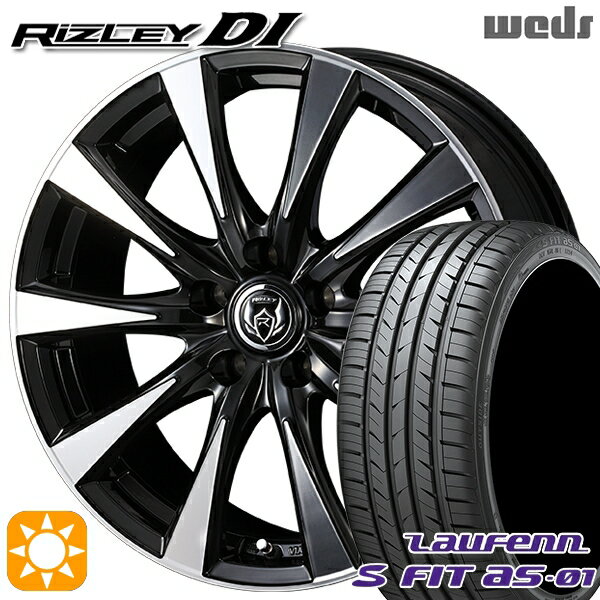 【取付対象】225/40R18 92W XL ラウフェン S FIT aS-01 LH02 Weds ライツレーDI ブラックポリッシュ 18インチ 7.5J 5H114.3 サマータイヤホイールセット